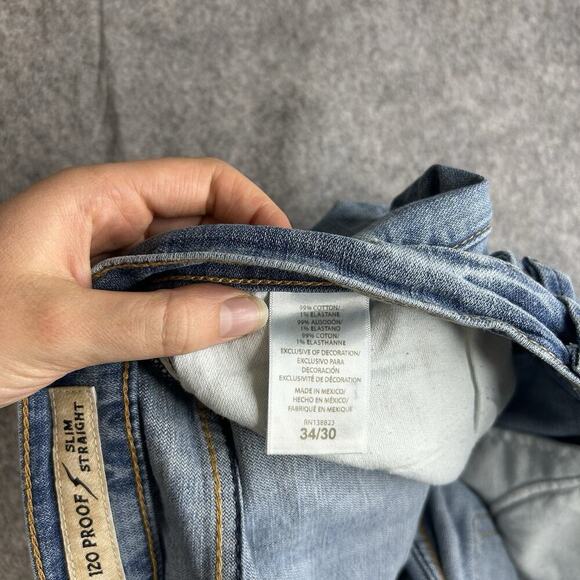 Moonshine Spirit Mens Jeans 34X30 Brad Paisley 120 Proof Slim Straight Flaw - Picture 7 of 12